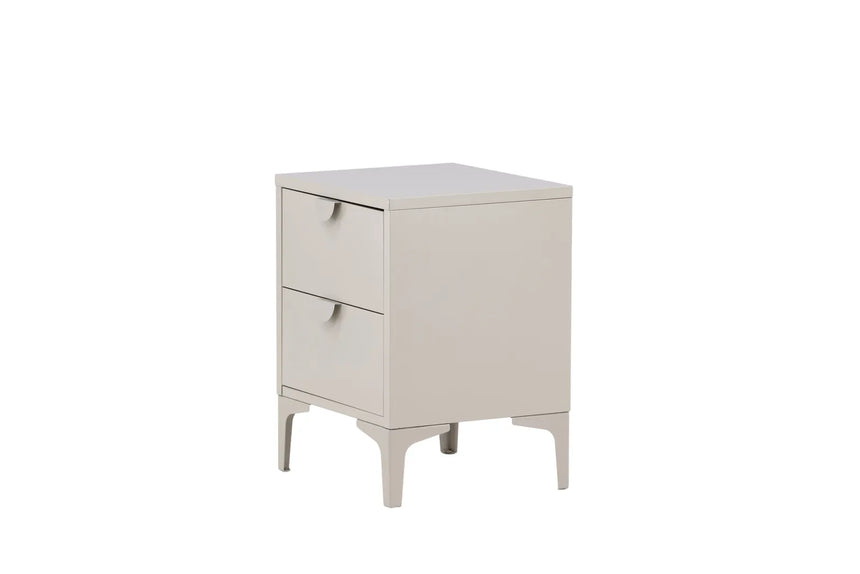 Nachttisch Piring aus Stahl in beige, 45x40x60 cm von Venture Home – Bild 19