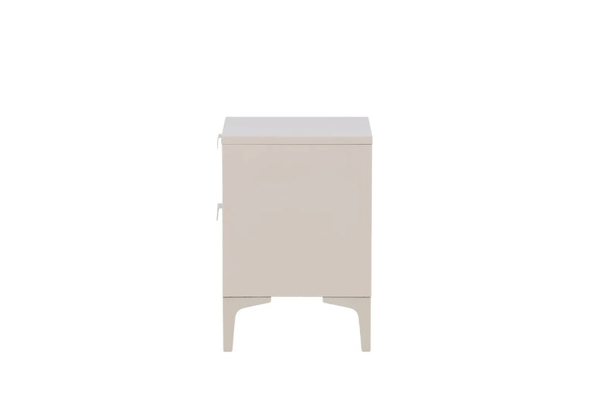 Nachttisch Piring aus Stahl in beige, 45x40x60 cm von Venture Home – Bild 20