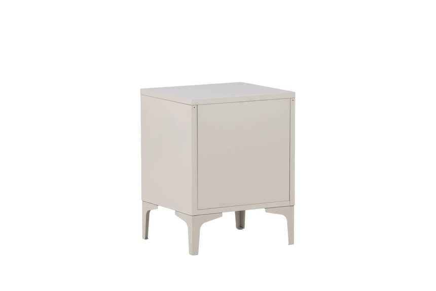Nachttisch Piring aus Stahl in beige, 45x40x60 cm von Venture Home – Bild 22