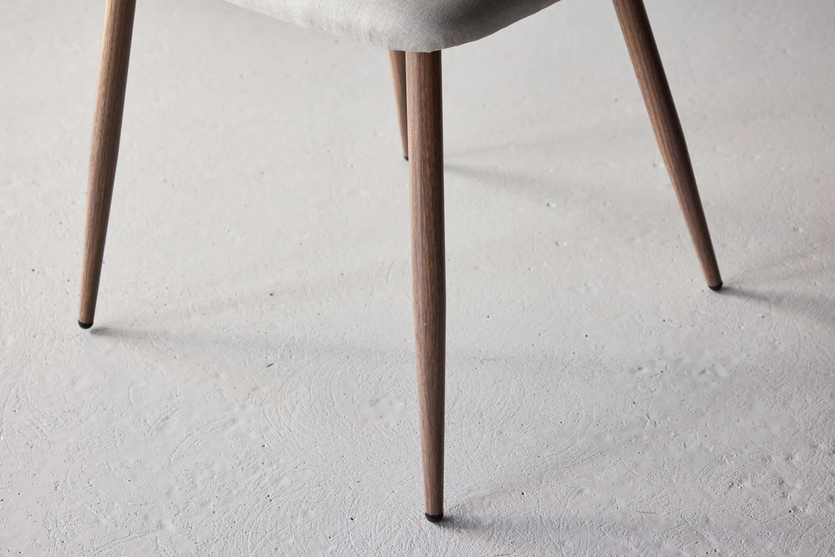 Night Essstuhl Mocca / Beige Leinen von Venture Home – Produktbild 4