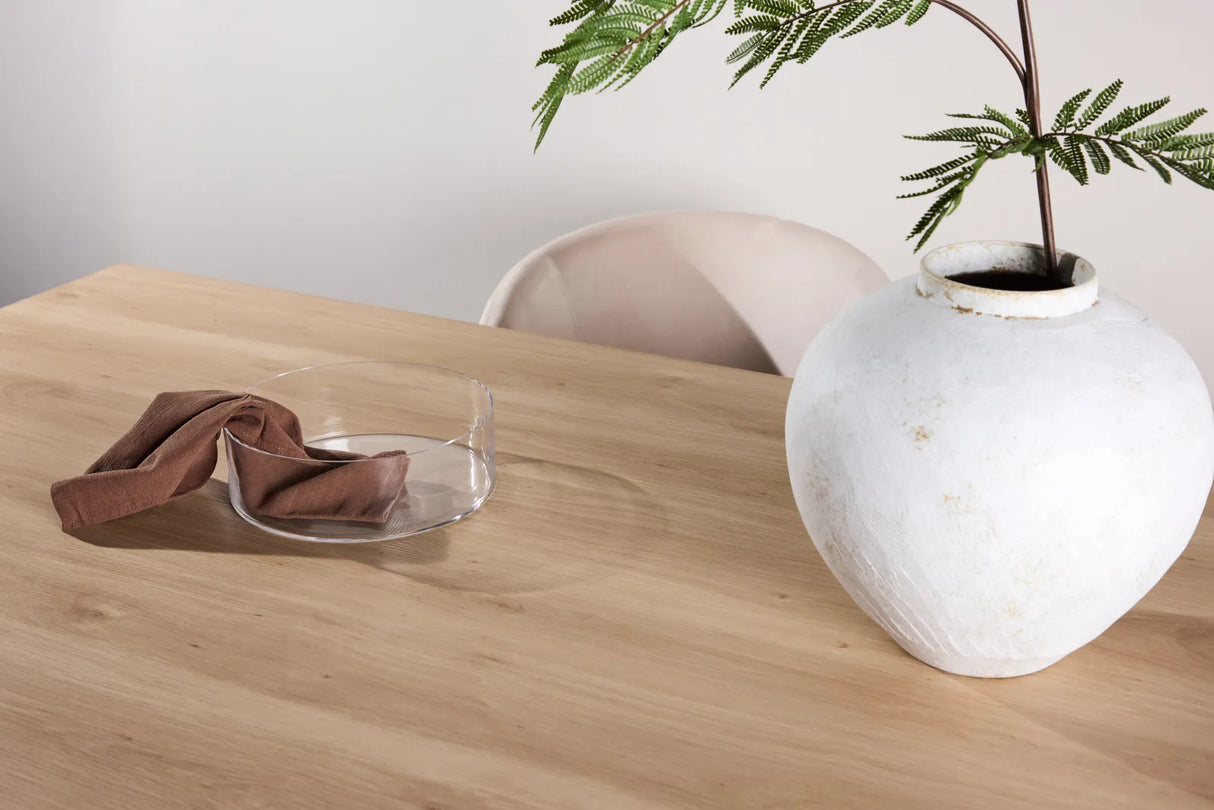 Olivia rechteckiger Esstisch Beige / Whitewash 100x210 cm von Venture Home – Produktbild 4