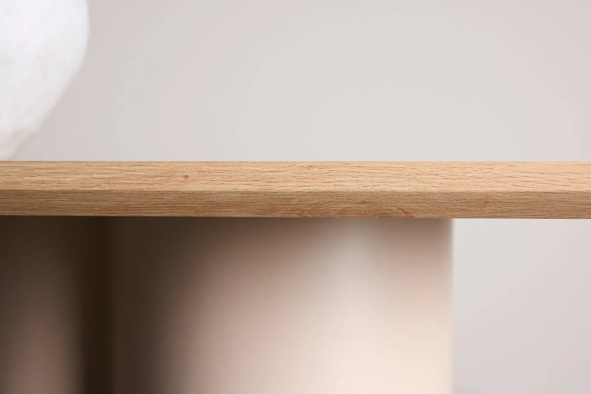 Olivia rechteckiger Esstisch Beige / Whitewash 100x210 cm von Venture Home – Produktbild 5