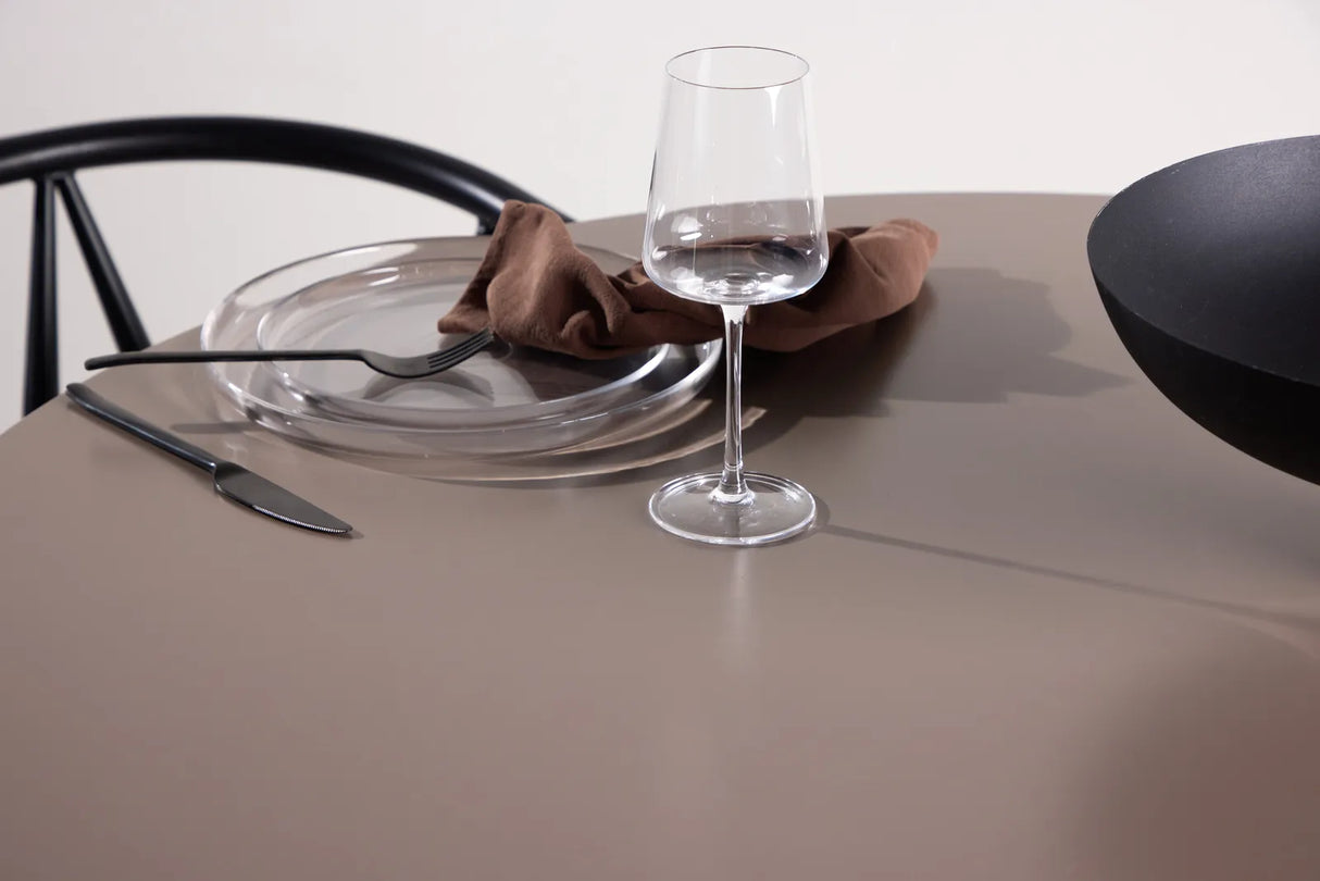 Olivia runder Esstisch 110x110 cm - Dunkelbraun von Venture Home – Produktbild 4