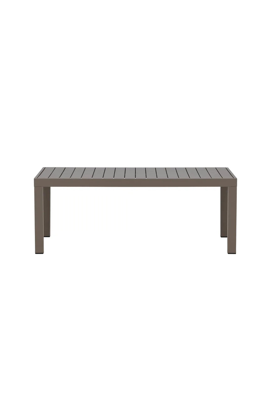 Outdoor Couchtisch Copacabana aus Aluminium in Braun, 120×70×45 cm von Venture Home – Bild 1