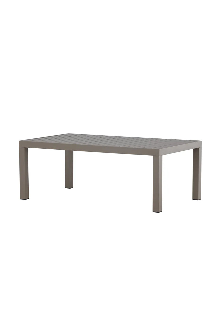 Outdoor Couchtisch Copacabana aus Aluminium in Braun, 120×70×45 cm von Venture Home – Bild 2