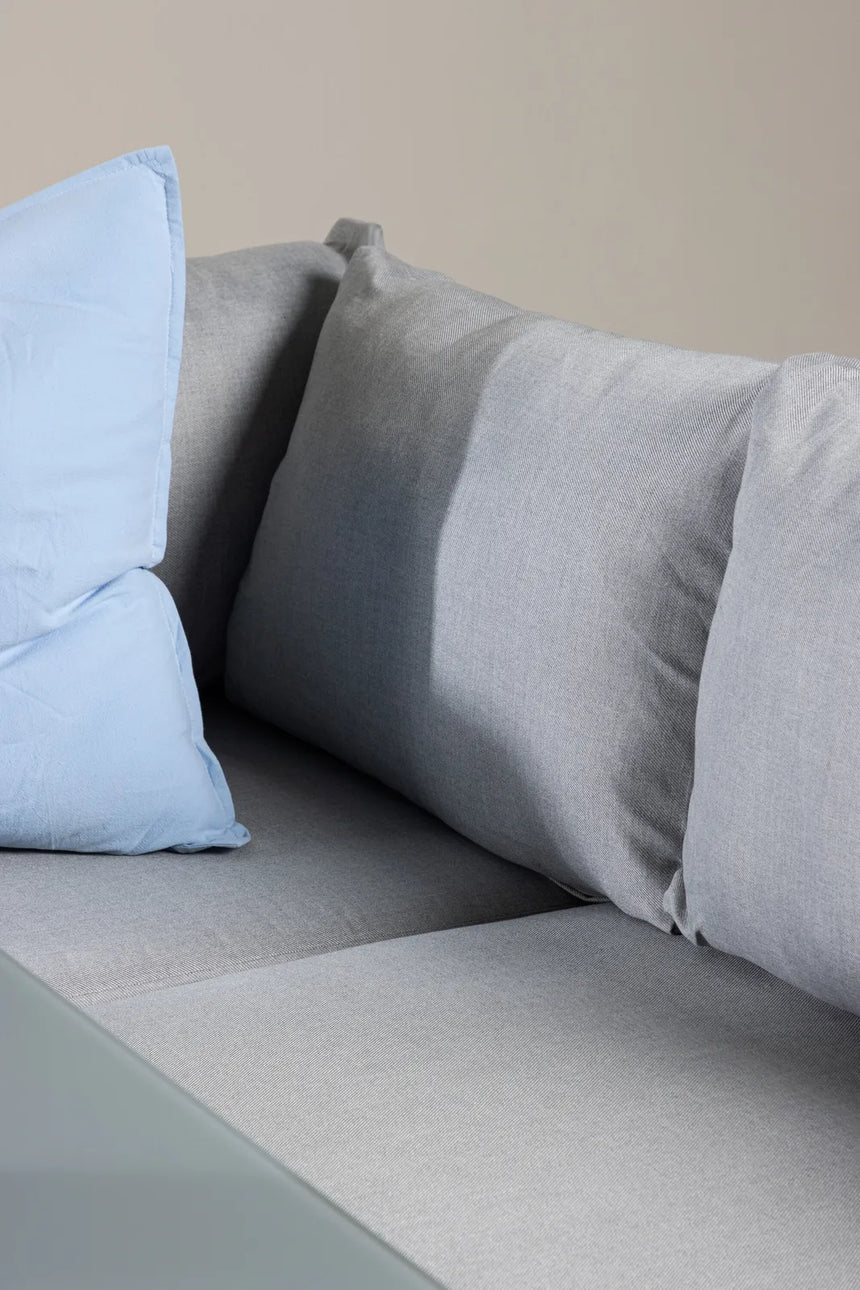 Outdoor Ecksofa-Gruppe Virya aus Aluminium in Weiss und grauem Geflecht inkl. Kissen von Venture Home – Bild 16