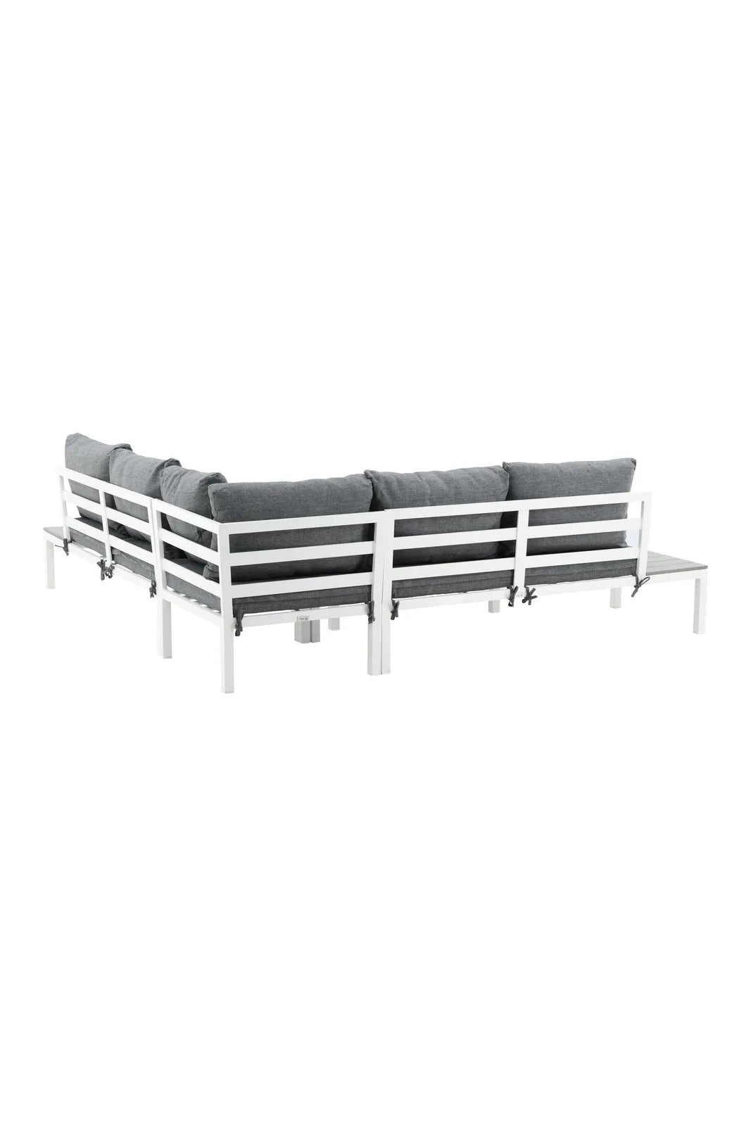 Outdoor Lounge-Eckgruppe Odense aus Aluminium und Aintwood in Weiss und Grau von Venture Home – Bild 6
