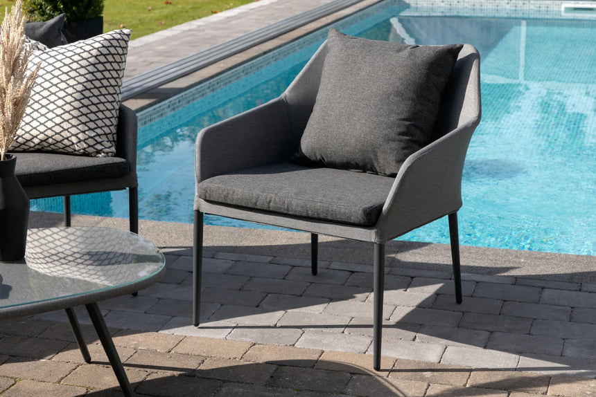 Outdoor Lounge-Set Spoga aus Aluminium mit Polyesterkissen in Schwarz/Grau von Venture Home – Bild 27