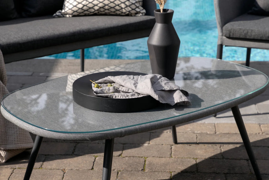Outdoor Lounge-Set Spoga aus Aluminium mit Polyesterkissen in Schwarz/Grau von Venture Home – Bild 28