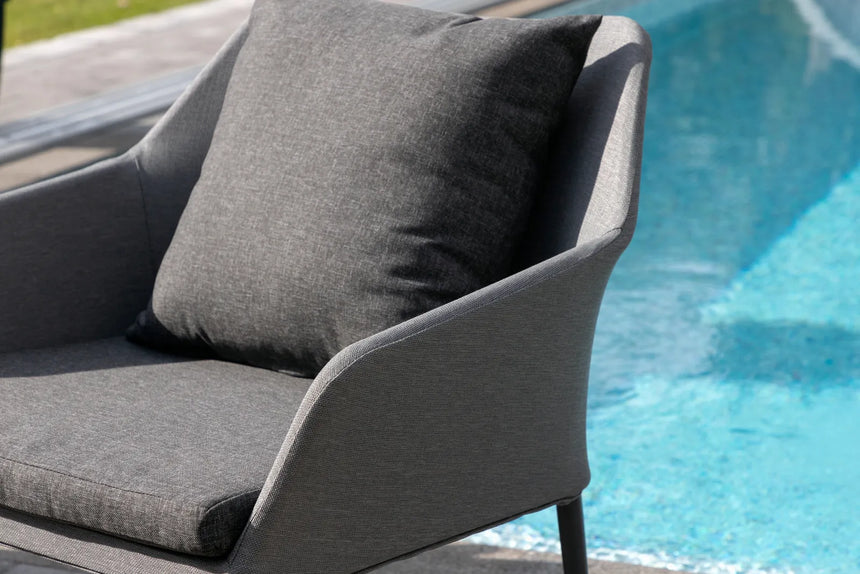 Outdoor Lounge-Set Spoga aus Aluminium mit Polyesterkissen in Schwarz/Grau von Venture Home – Bild 29