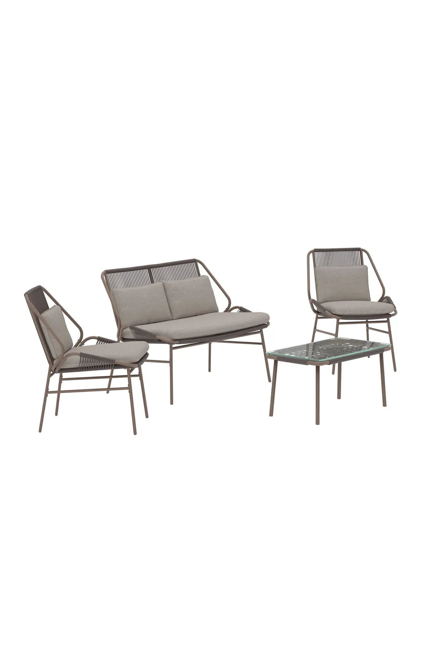 Outdoor Set Zakynthos in Braun, inkl. Kissen von Venture Home – Bild 2