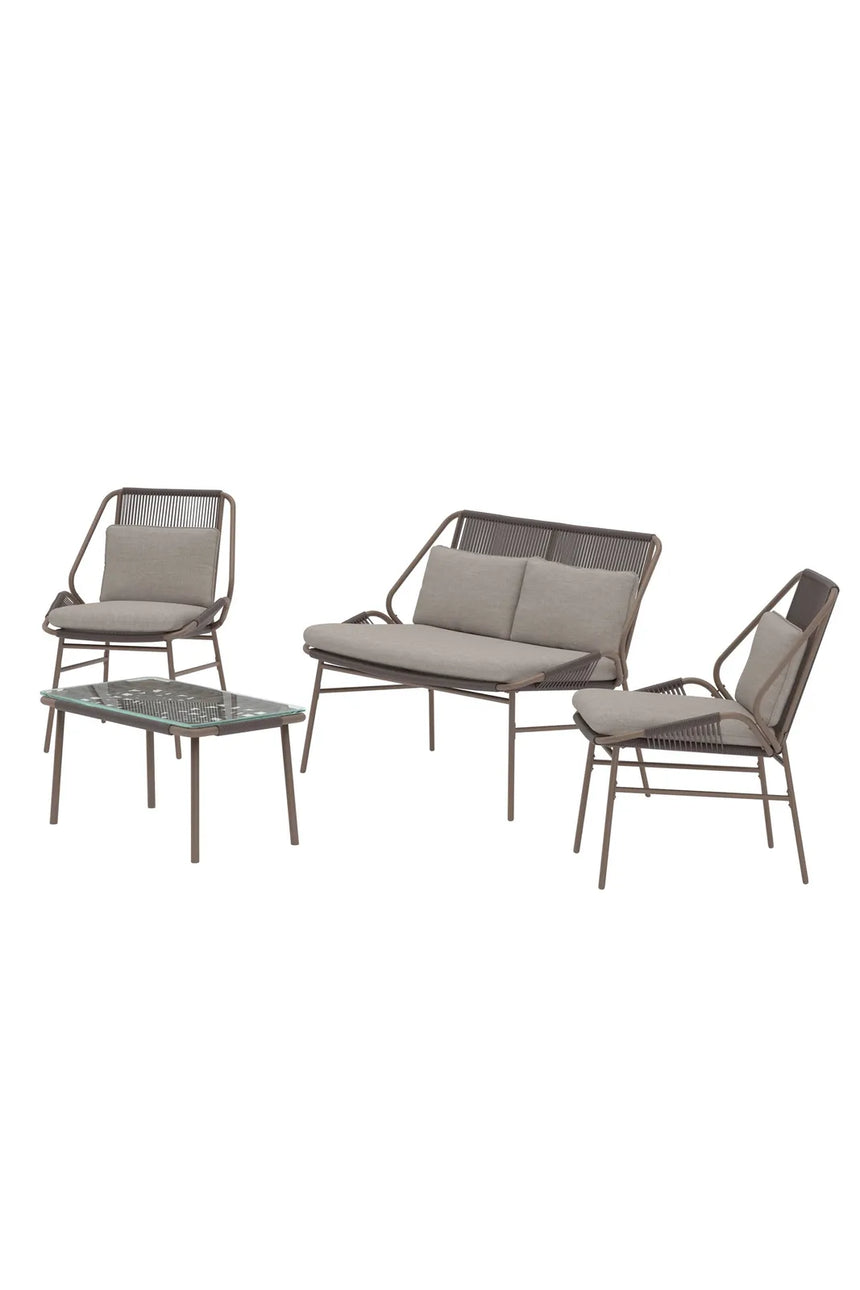 Outdoor Set Zakynthos in Braun, inkl. Kissen von Venture Home – Bild 3