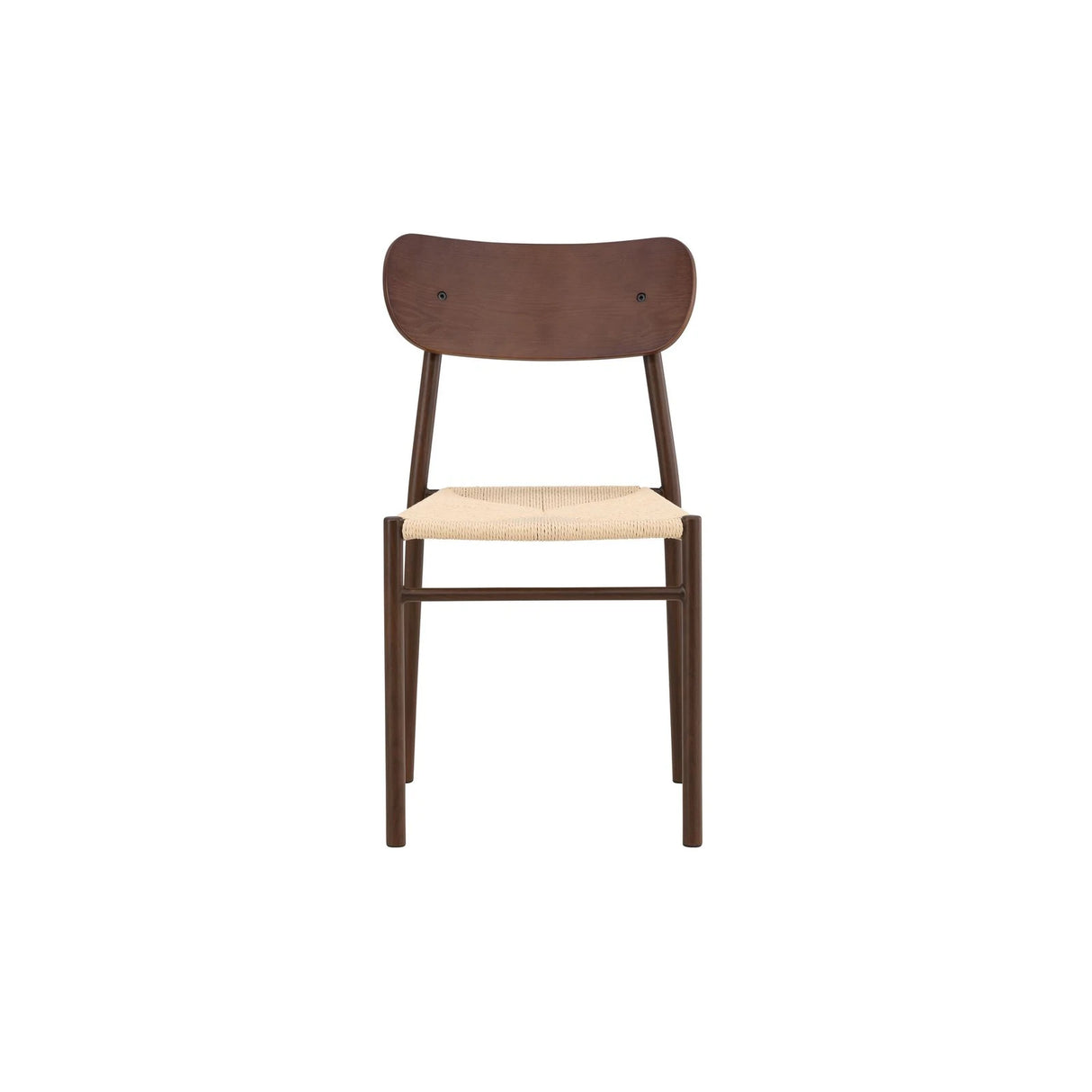 Polly Esszimmerstuhl Metall+Sperrholz Mocca Lackierung / Beige Seil 88x42x55 cm von Venture Home – Produktbild 1