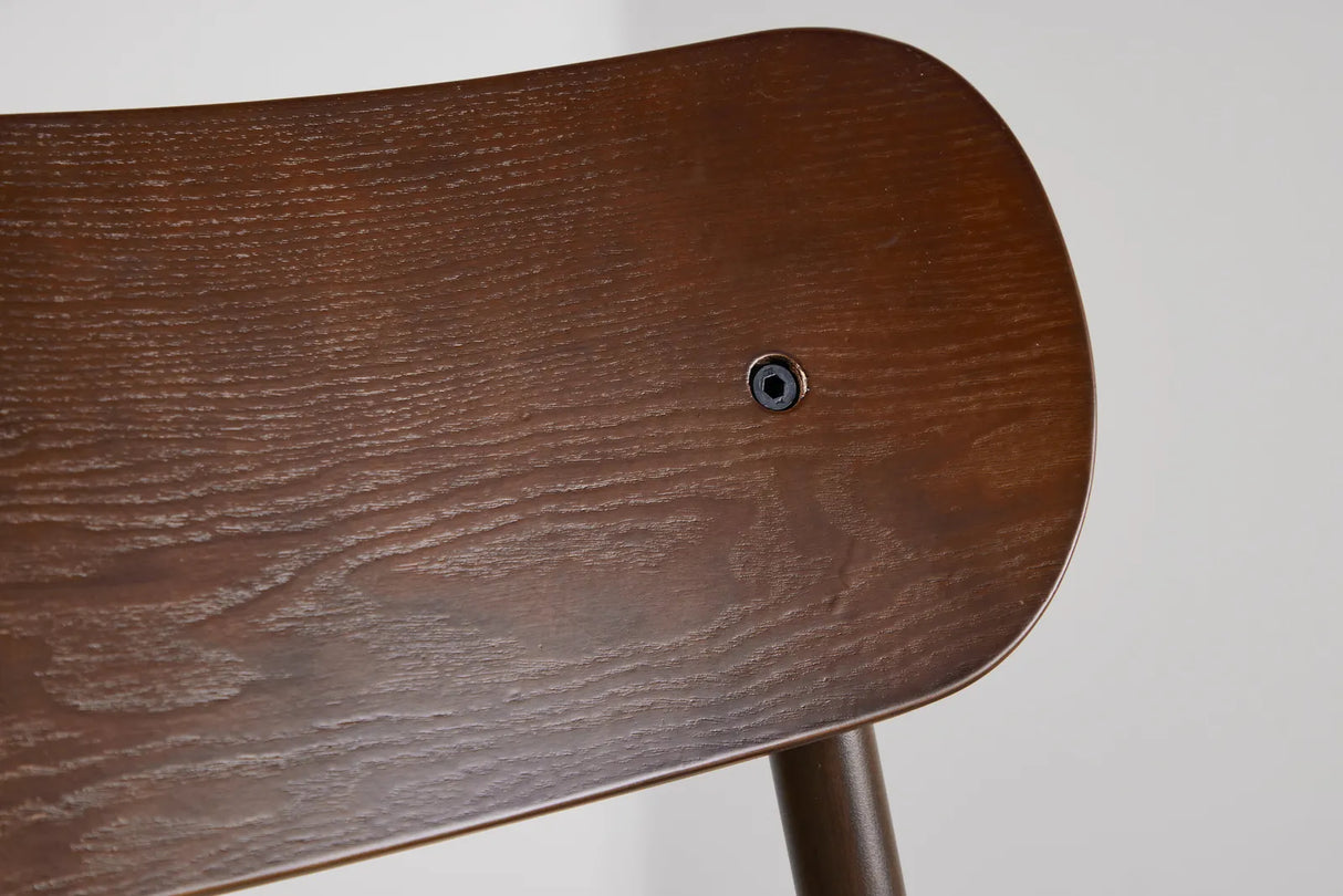 Polly Esszimmerstuhl Metall+Sperrholz Mocca Lackierung / Beige Seil 88x42x55 cm von Venture Home – Produktbild 5