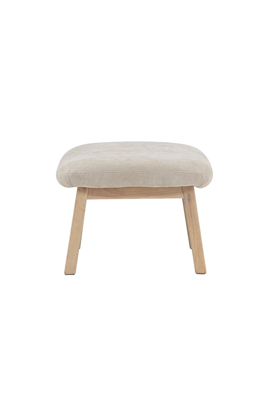 Pouf Rile aus Gummiholz in tünchenfarbenem Beige von Venture Home – Bild 7