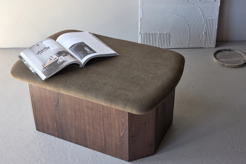 Pouf Todd mokkafarbend von Venture Home – Bild 30