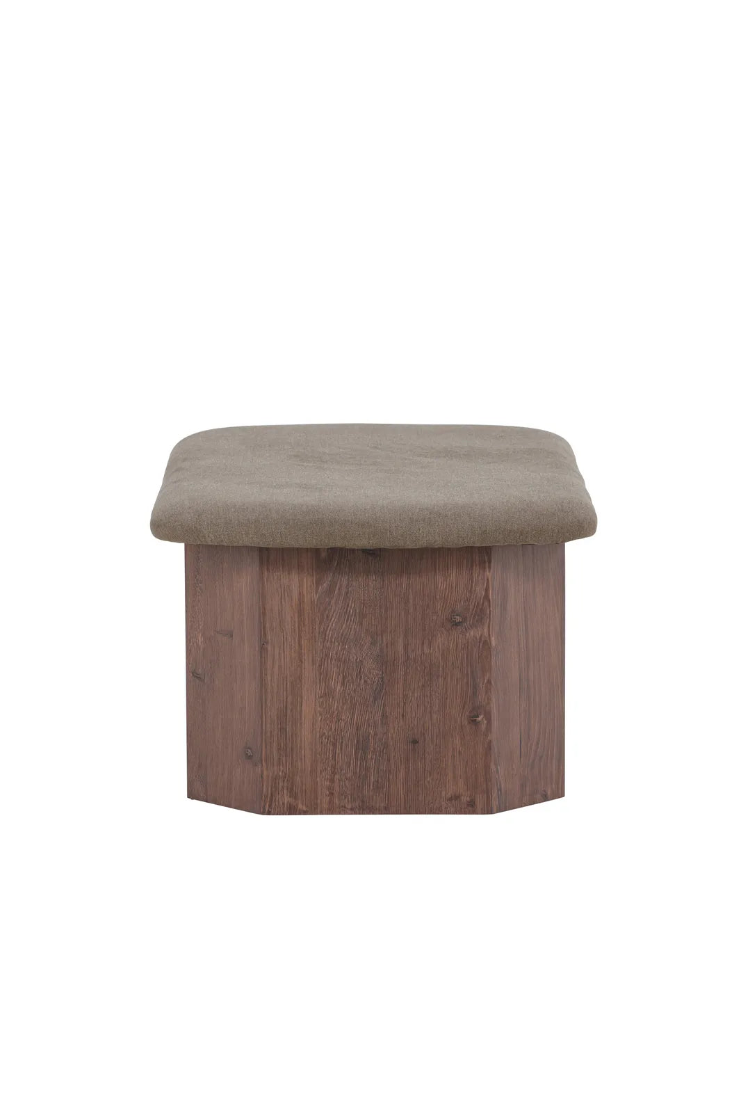 Pouf Todd mokkafarbend von Venture Home – Bild 4