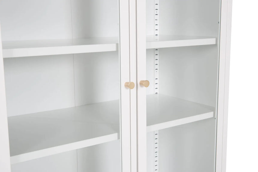 Regal Bakal aus Stahl in weiß, 80x41x190 cm von Venture Home – Bild 4