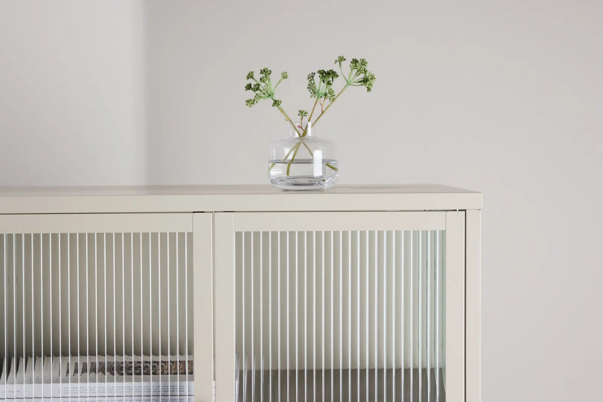 Regal Garis aus Stahl mit Glas in beige, 40x70x80 cm von Venture Home – Bild 31