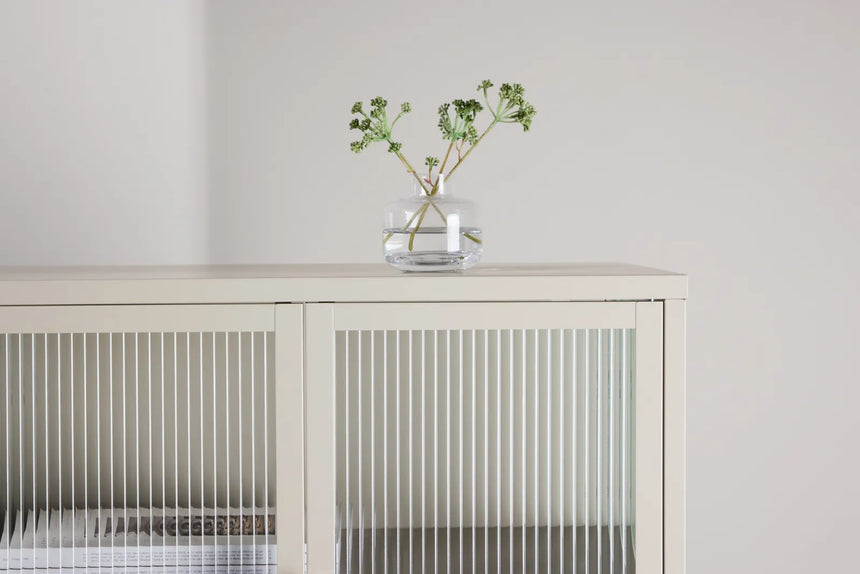 Regal Garis aus Stahl mit Glas in beige, 40x70x80 cm von Venture Home – Bild 31