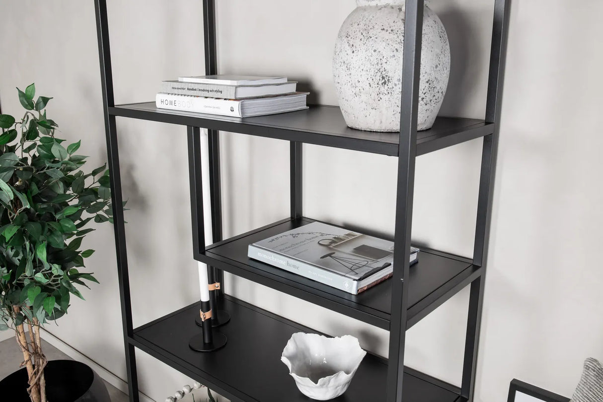 Regal Staal aus Stahl in schwarz, 35x85x190 cm von Venture Home – Bild 6
