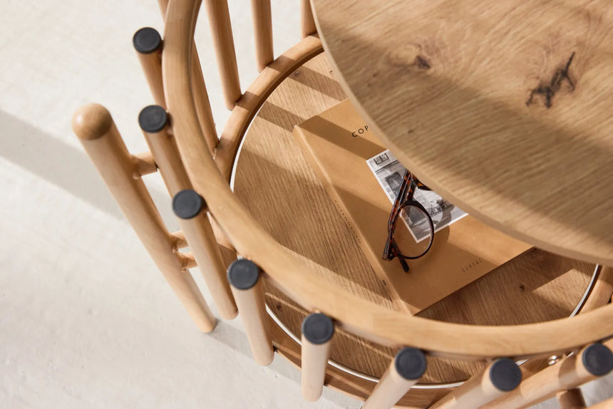 Runder Beistelltisch Rubbo naturfarbend ⌀45 von Venture Home – Bild 32