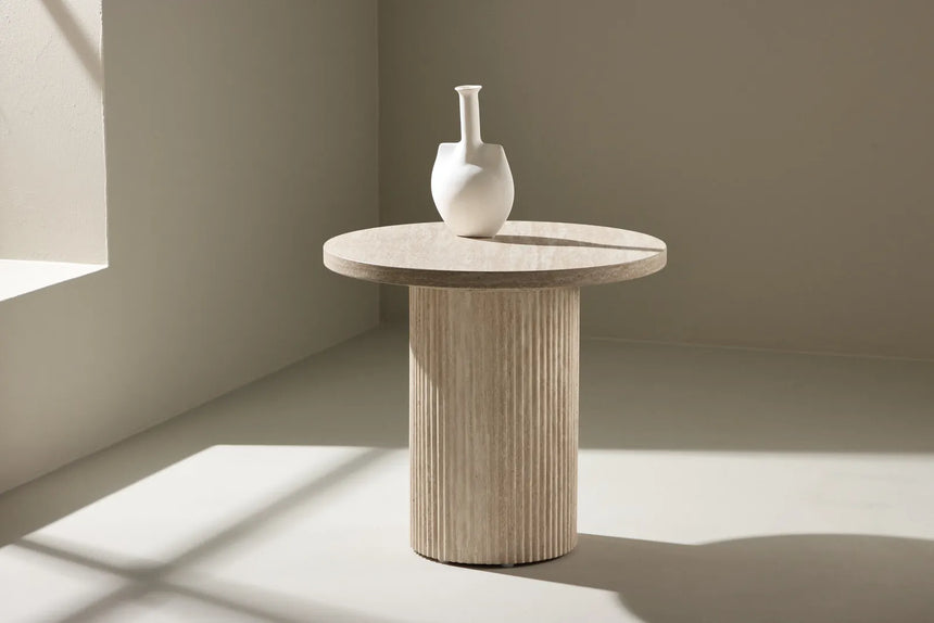 Runder Couchtisch Härön in beige ⌀50 von Venture Home – Bild 29