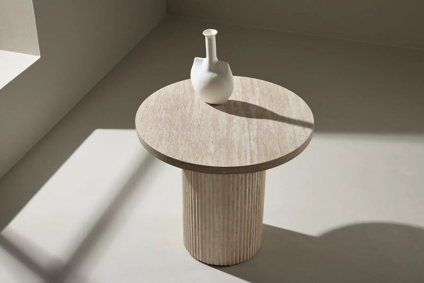 Runder Couchtisch Härön in beige ⌀50 von Venture Home – Bild 30