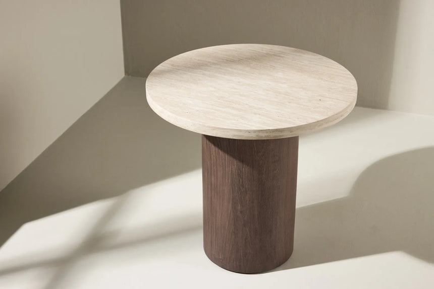 Runder Couchtisch Megga mit Travertinlook ⌀50 von Venture Home – Bild 30