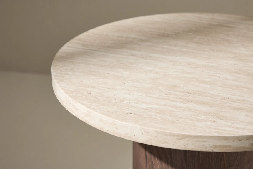 Runder Couchtisch Megga mit Travertinlook ⌀50 von Venture Home – Bild 31