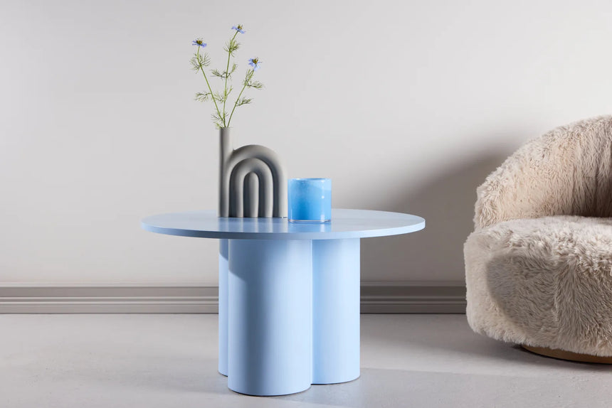 Runder Couchtisch Olivia in babyblau ⌀80 von Venture Home – Bild 29