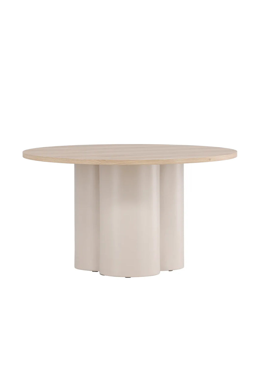Runder Couchtisch Olivia in beige ⌀80 von Venture Home – Bild 1
