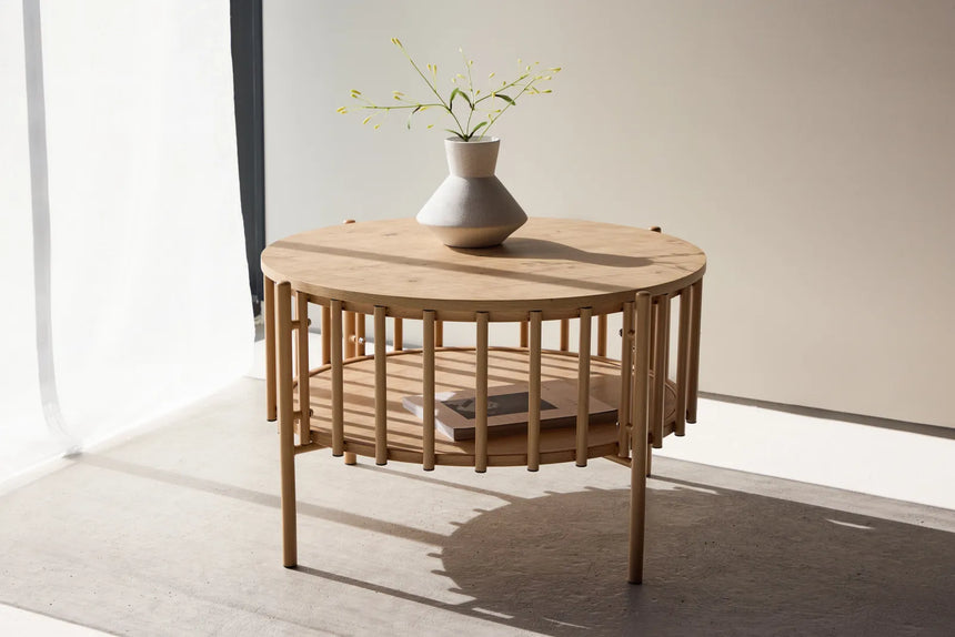 Runder Couchtisch Rubbo natufarbend ⌀80 von Venture Home – Bild 30