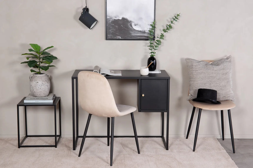 Schreibtisch Bakal aus Stahl in schwarz, 45x95x50 cm von Venture Home – Bild 5