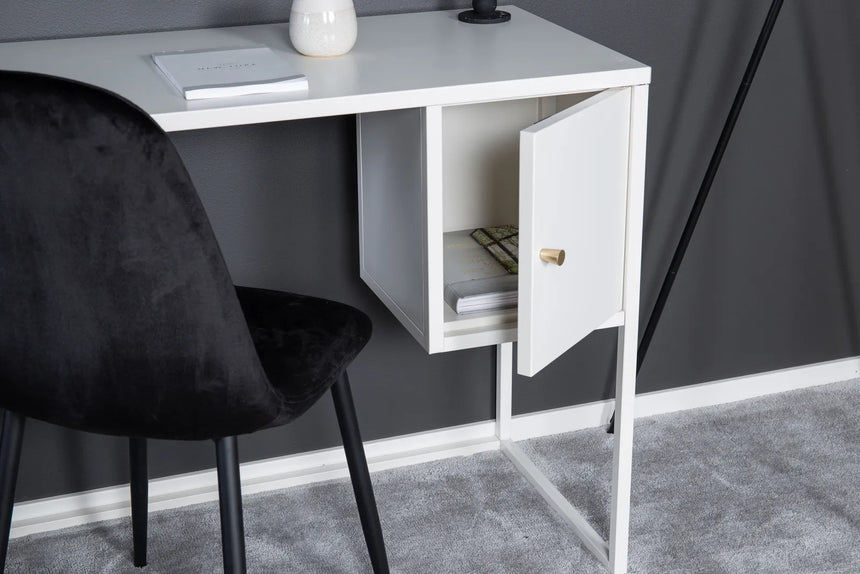 Schreibttisch Bakal aus Stahl in weiß, 45x95x50 cm von Venture Home – Bild 6