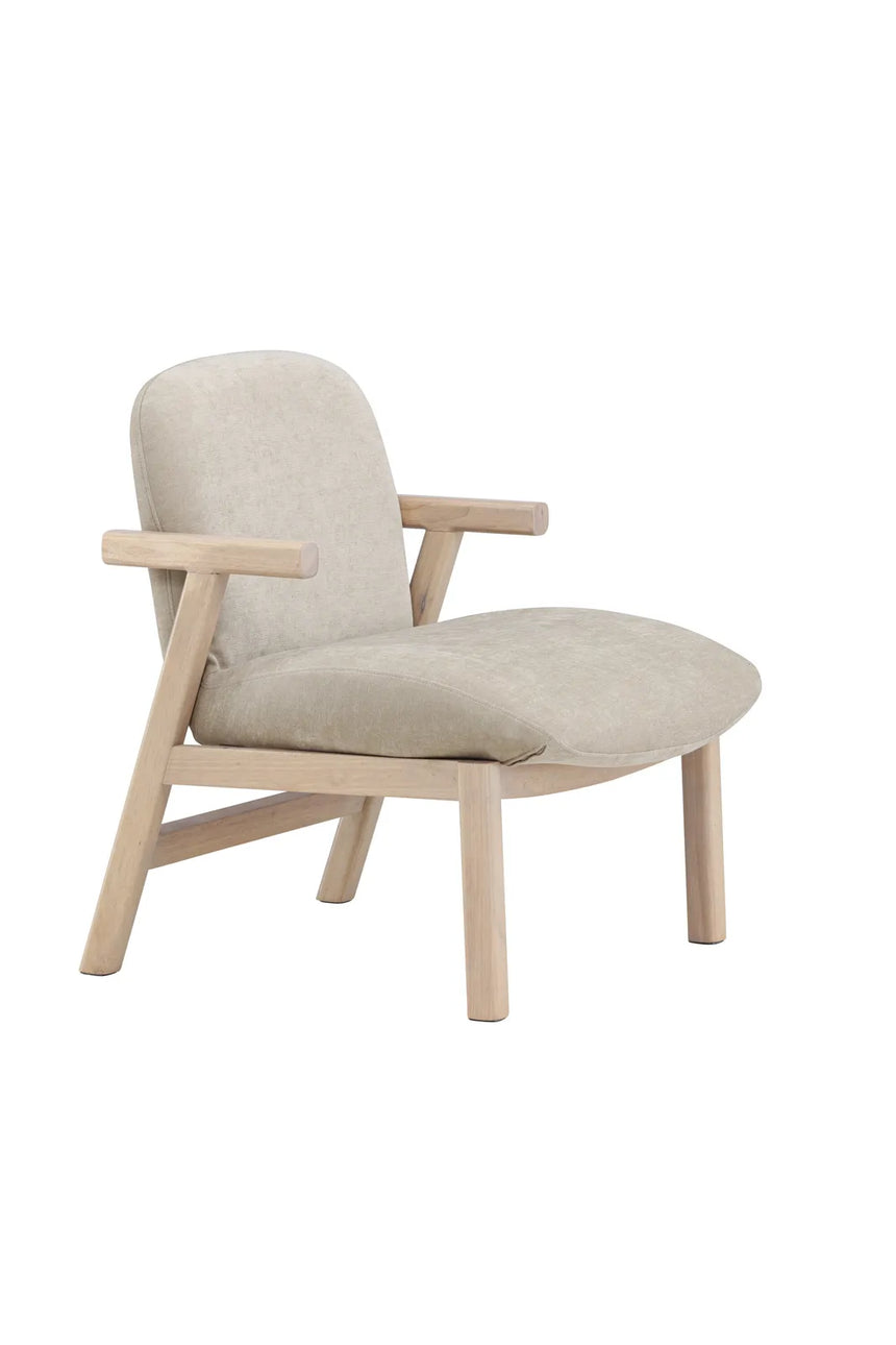 Sessel Rile aus Gummiholz in tünchenfarbenem Beige von Venture Home – Bild 2