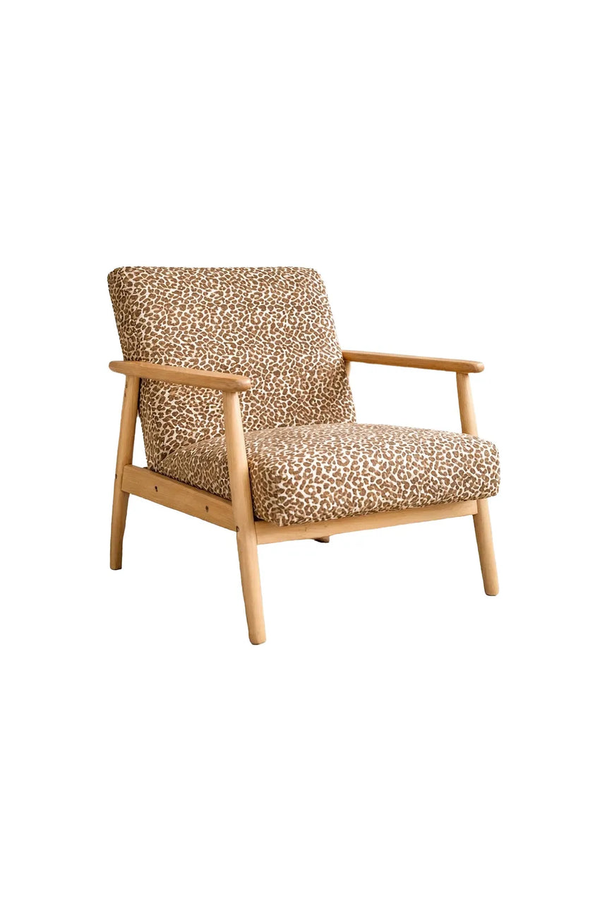 Sessel Runbert aus Gummiholz mit braunem Polsterbezug von Venture Home – Bild 2