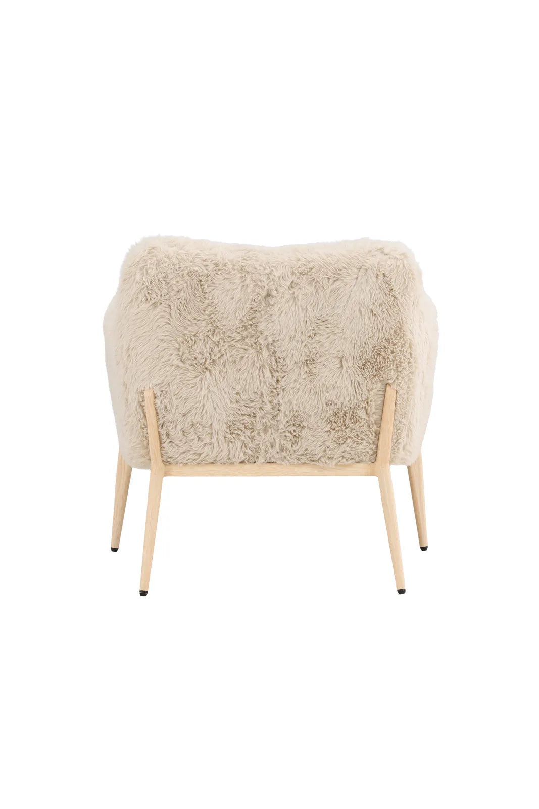 Sessel Zenzi mit beigem Kunstfell von Venture Home – Bild 7