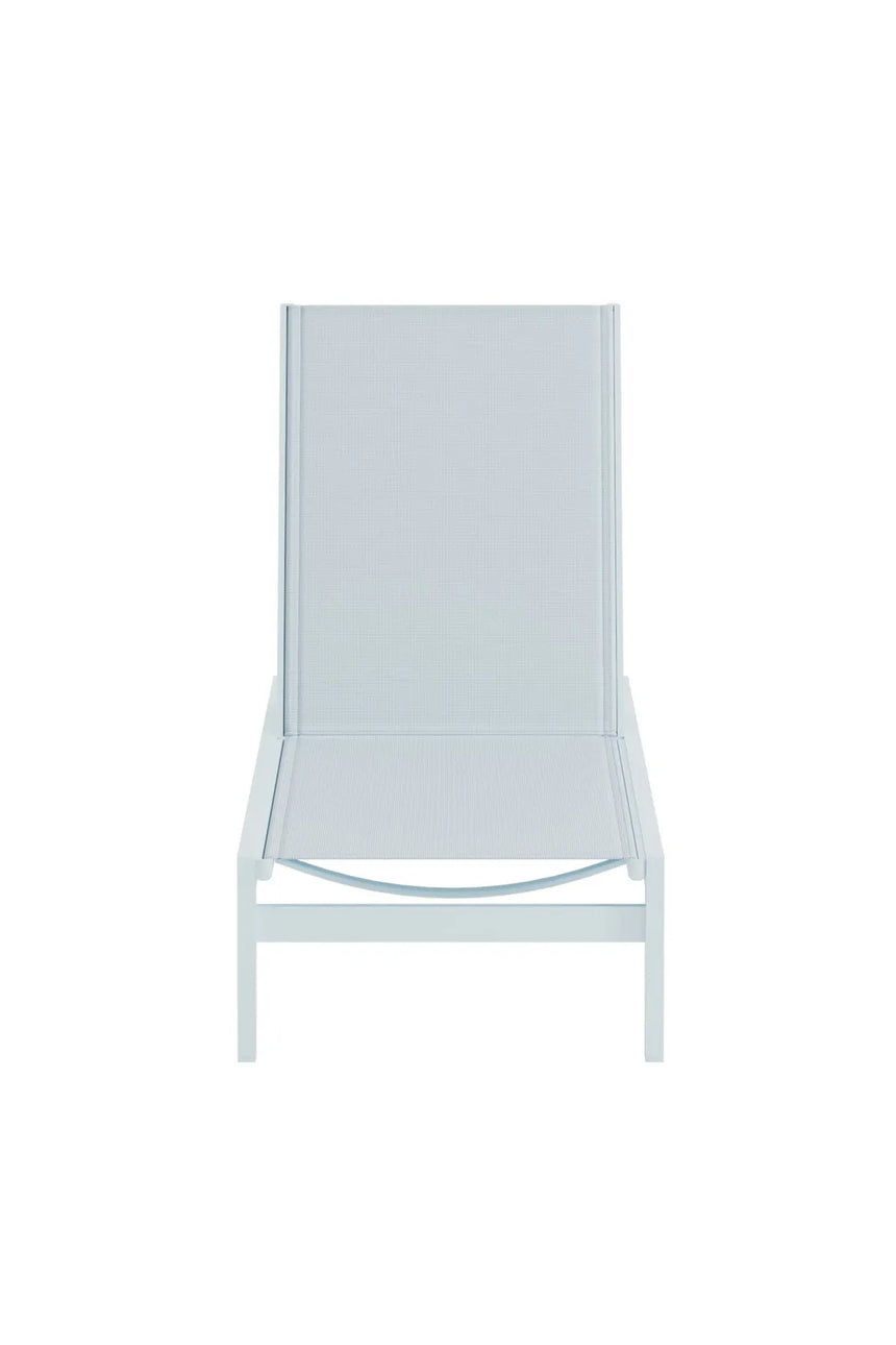 Sonnenliege Copacabana aus Textilene und Aluminium in Hellblau von Venture Home – Bild 1