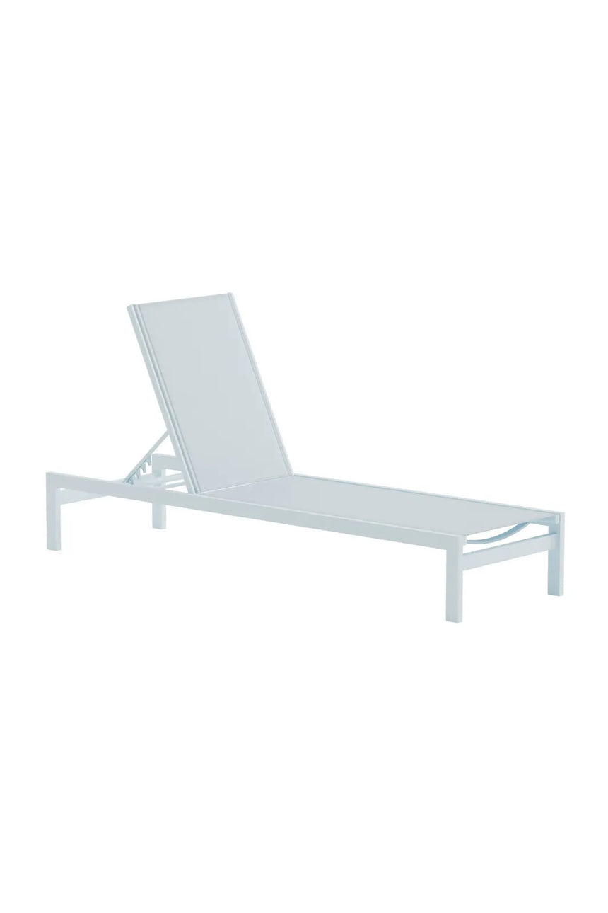 Sonnenliege Copacabana aus Textilene und Aluminium in Hellblau von Venture Home – Bild 2