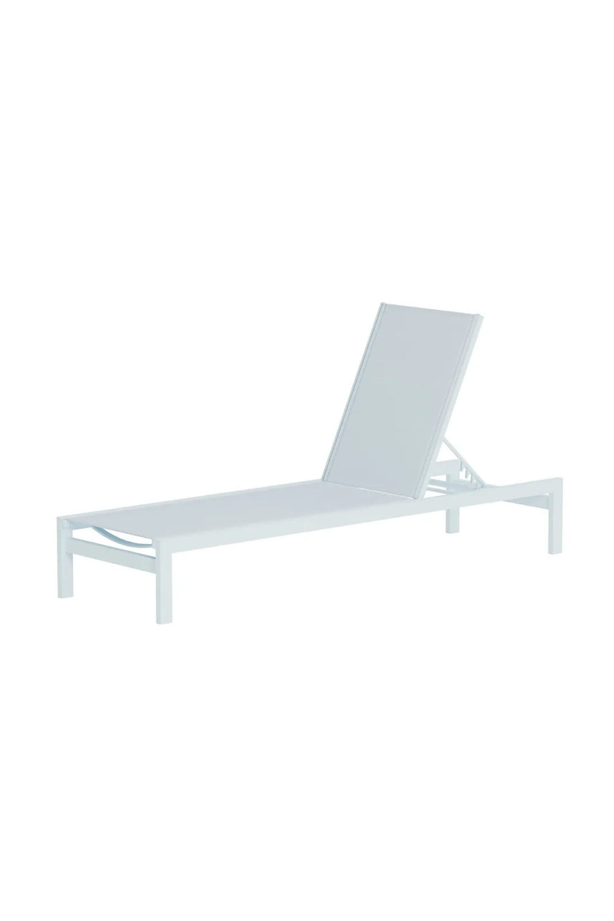 Sonnenliege Copacabana aus Textilene und Aluminium in Hellblau von Venture Home – Bild 3