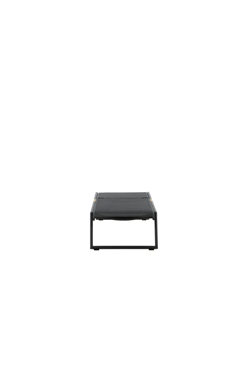 Sonnenliege Mexico aus Aluminium und Teak in Schwarz, 2er-Set von Venture Home – Bild 4