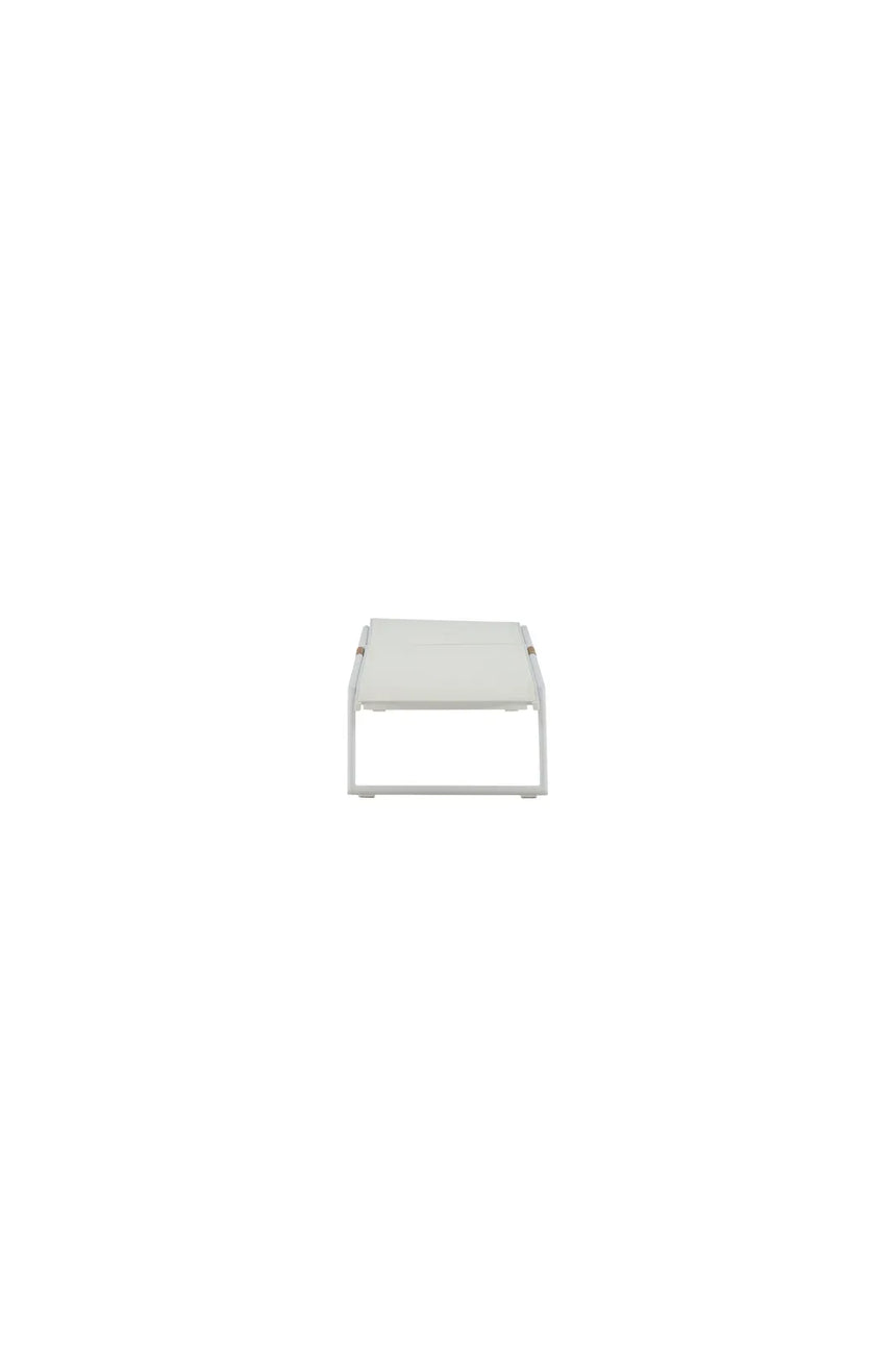 Sonnenliege Mexico aus Aluminium und Teak in Weiss, 2er Set von Venture Home – Bild 1