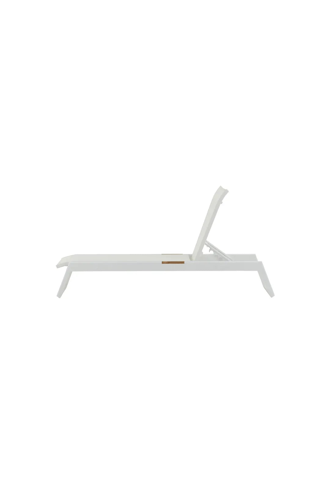 Sonnenliege Mexico aus Aluminium und Teak in Weiss, 2er Set von Venture Home – Bild 4