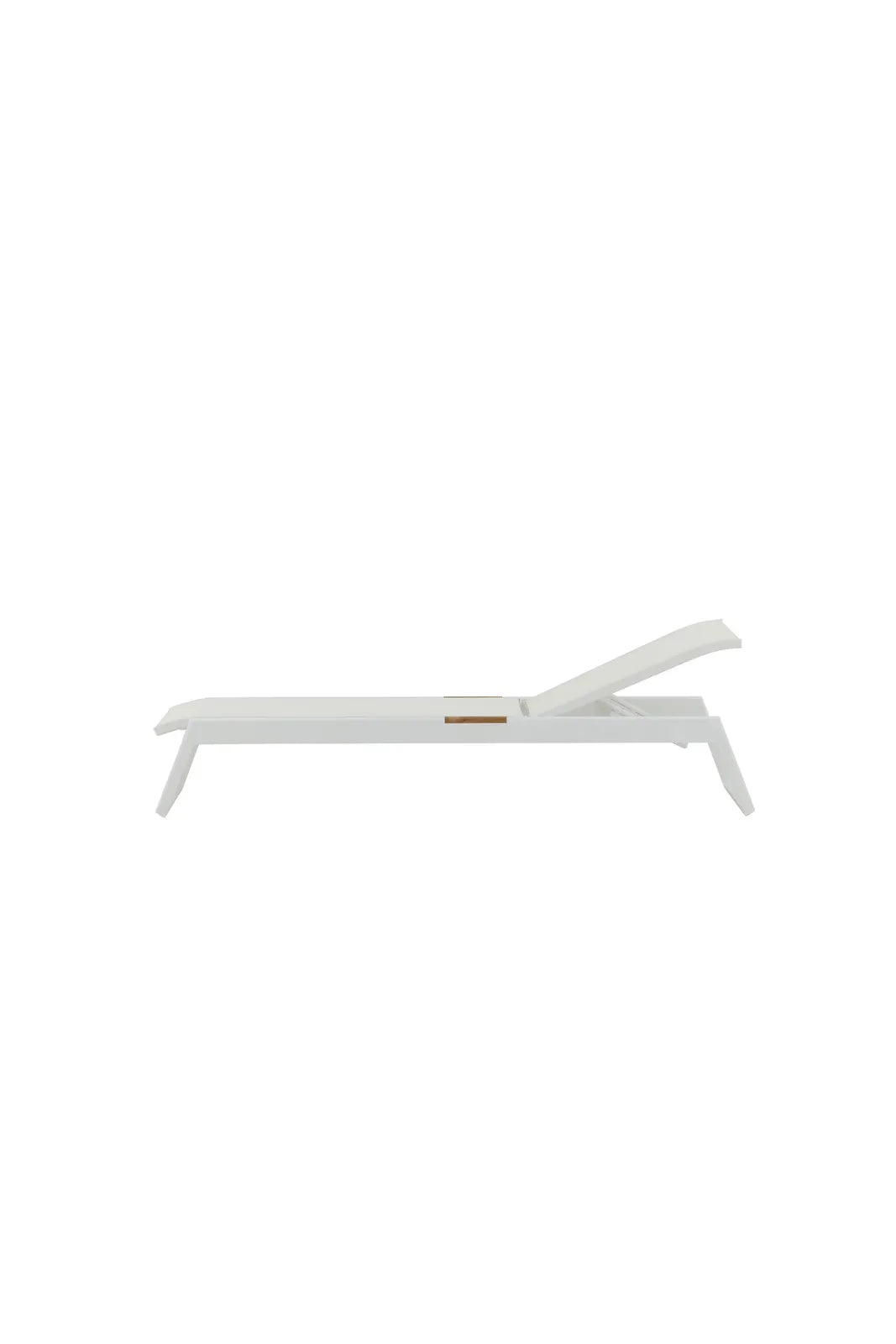 Sonnenliege Mexico aus Aluminium und Teak in Weiss, 2er Set von Venture Home – Bild 7