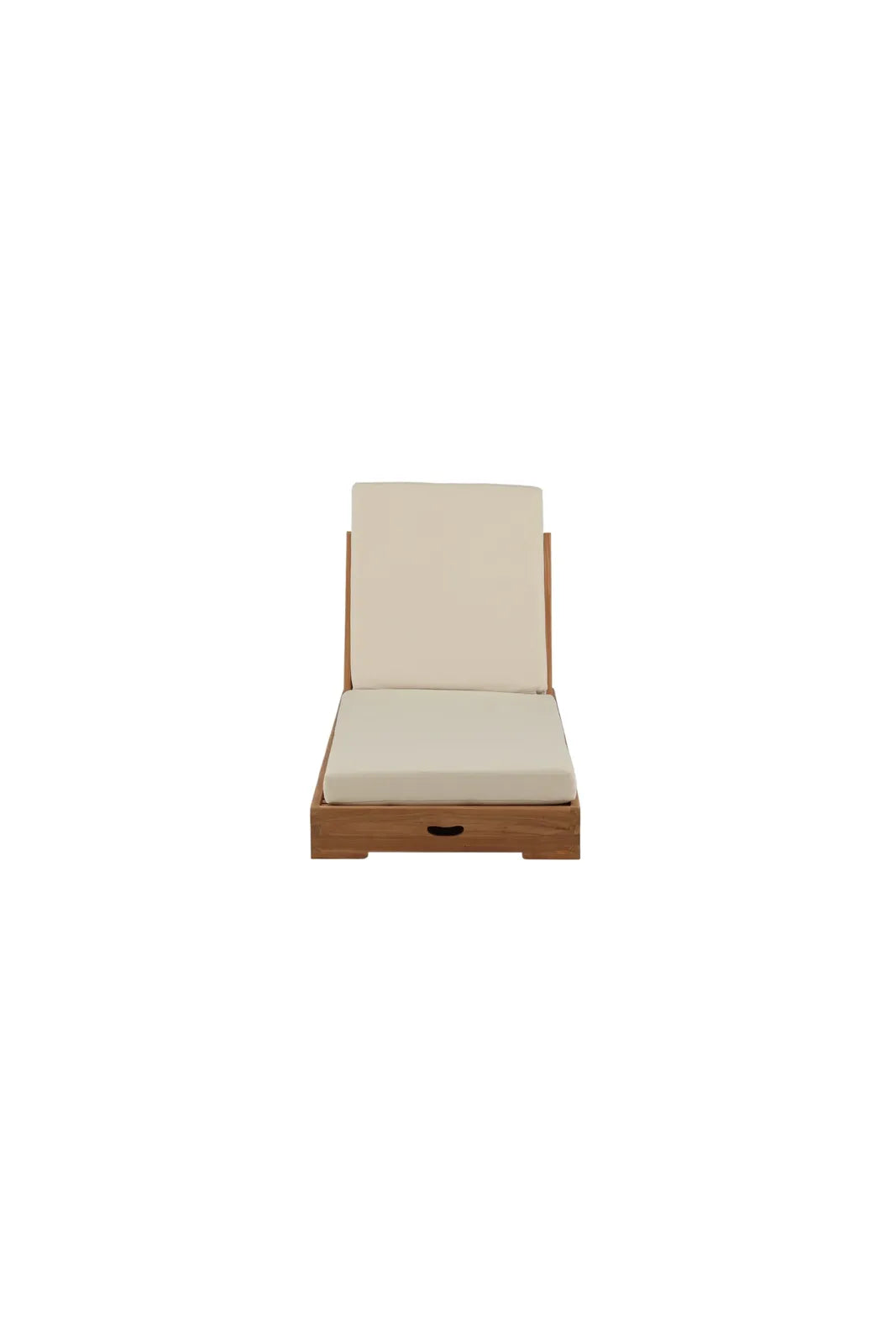 Sonnenliege Sunbed aus Teak mit beigem Kissen, 200×70×14 cm von Venture Home – Bild 10