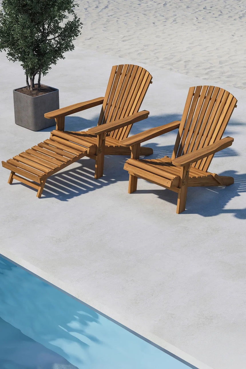 Sonnenliege Tropea, klappbar, aus Akazie in Natur von Venture Home – Bild 15