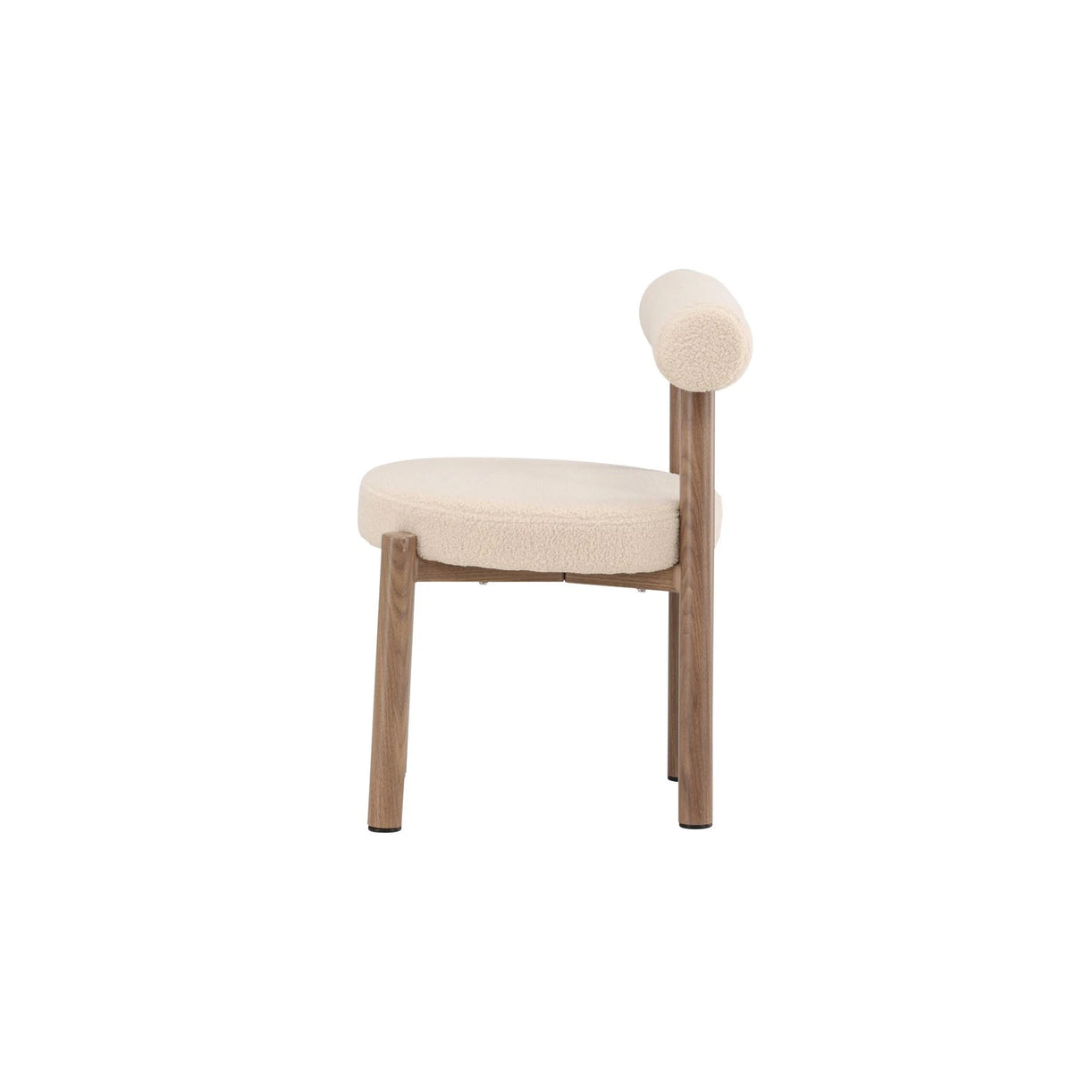 Tillo Esszimmerstuhl Stahl mit Holzoptik 3D Papier / Weiß Boucle von Venture Home – Produktbild 10