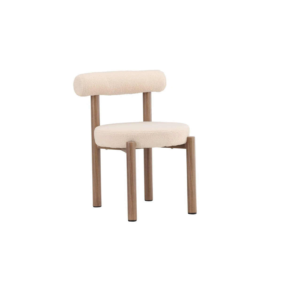 Tillo Esszimmerstuhl Stahl mit Holzoptik 3D Papier / Weiß Boucle von Venture Home – Produktbild 18