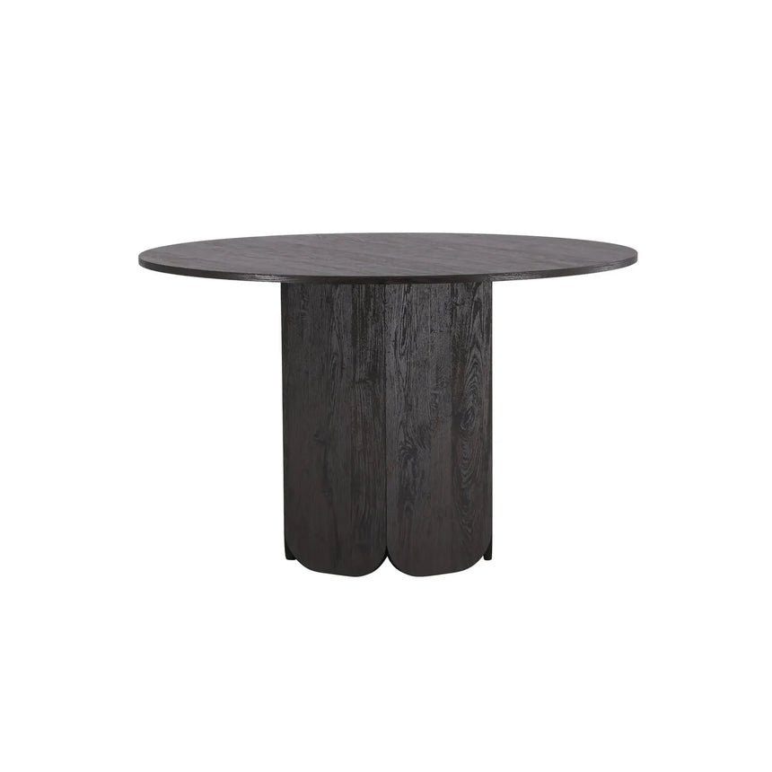 Tekla Runder Esstisch MDF mit 3D-Papier 120x75 cm - ZEN ZONE Furniture